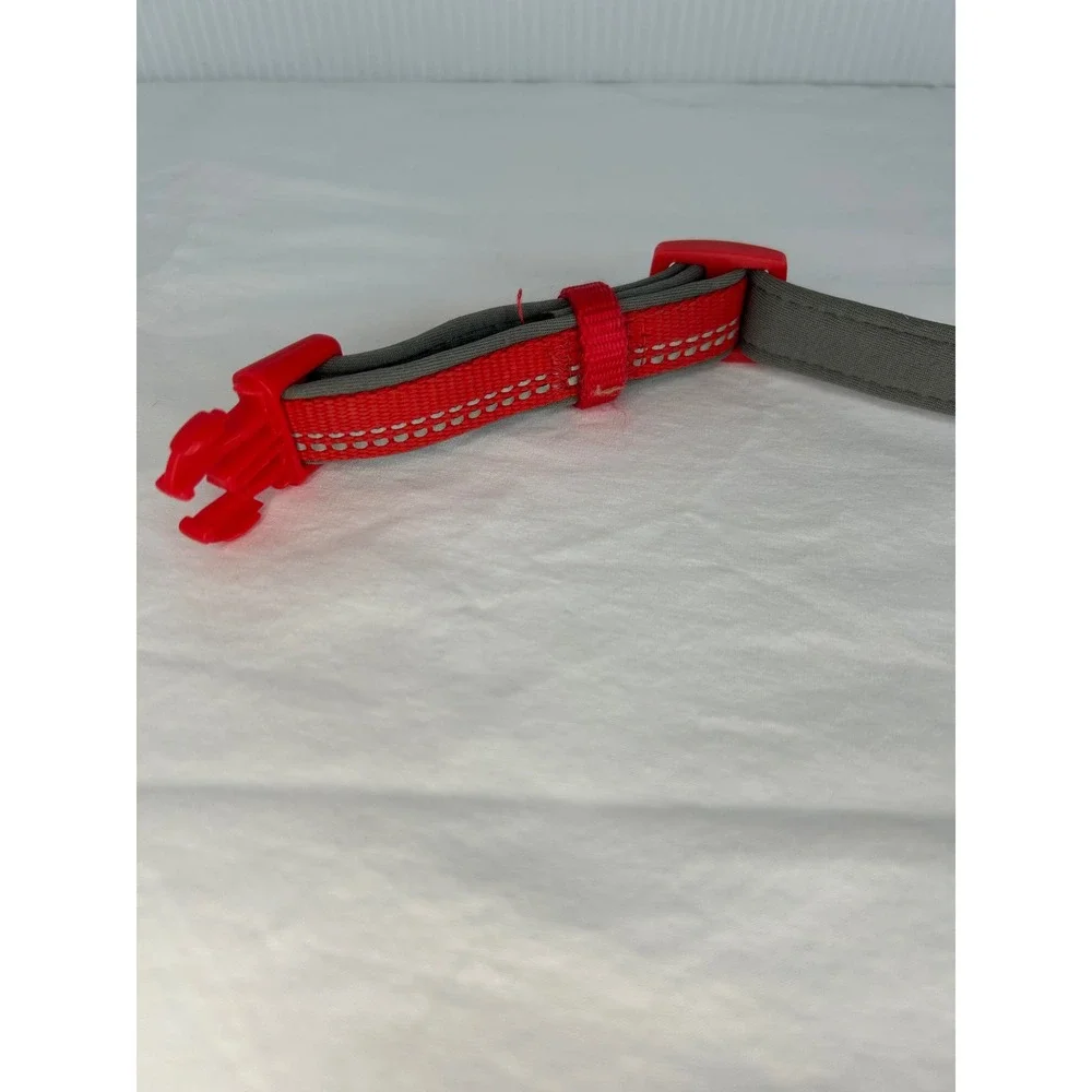Blueberry‎ Pet Red Adjustable Dog Collar Sz S 3/4 wide Reflective 3M Thread